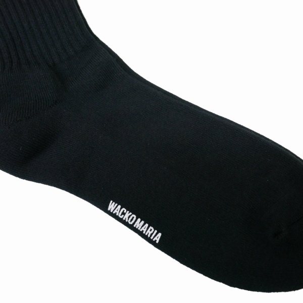 画像3: WACKO MARIA/SKATER SOCKS（BLACK）［スケーターソックス-25秋冬］