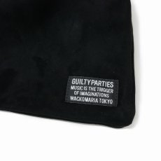 画像2: WACKO MARIA/SHEEP SUEDE LEATHER DRAWSTRING BAG（BLACK）［スウェードドローストリングバッグ-25秋冬］ (2)