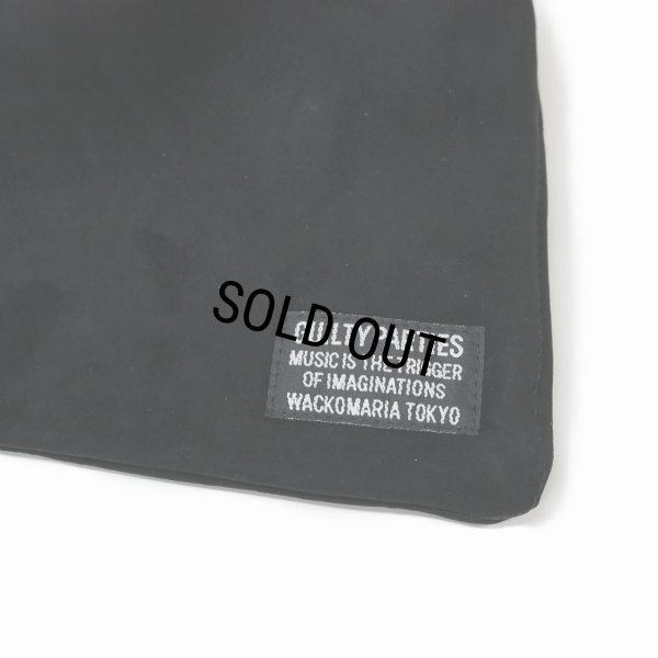画像2: WACKO MARIA/SHEEP SUEDE LEATHER DRAWSTRING BAG（BLACK）［スウェードドローストリングバッグ-25秋冬］