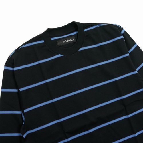 他の写真2: WACKO MARIA/STRIPED LONG SLEEVE T-SHIRT（BLACK）［ストライプ長袖T-25秋冬］