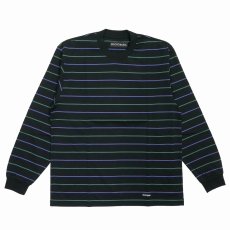 画像1: WACKO MARIA/STRIPED LONG SLEEVE T-SHIRT（BLACK）［ストライプ長袖T-25秋冬］ (1)