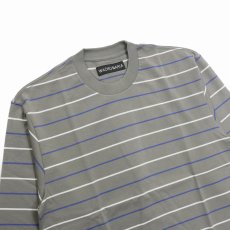 画像2: WACKO MARIA/STRIPED LONG SLEEVE T-SHIRT（GRAY）［ストライプ長袖T-25秋冬］ (2)