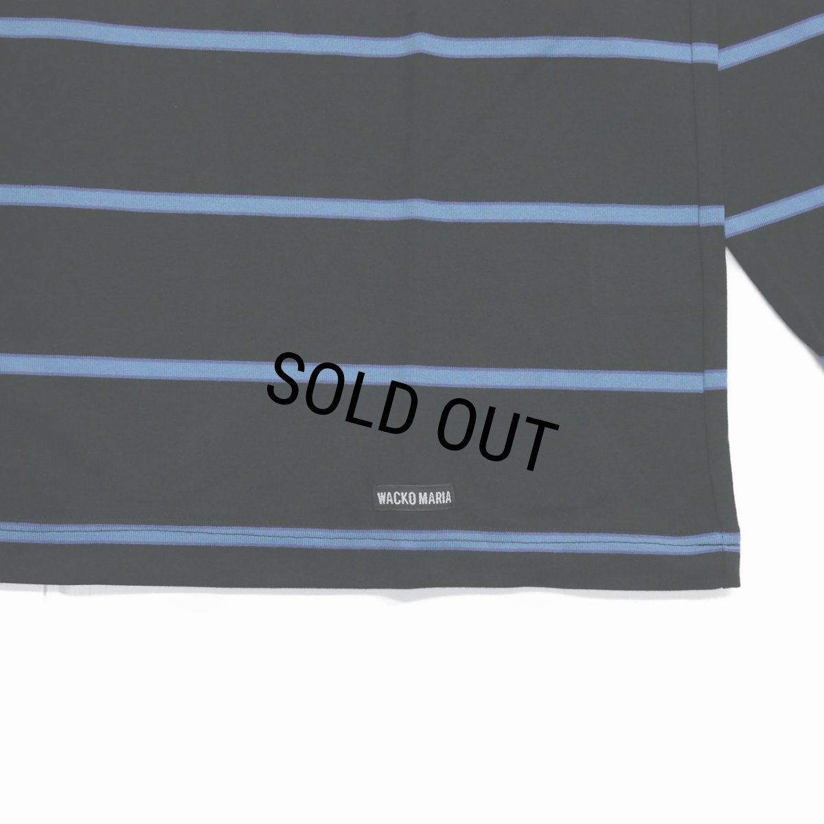 画像3: WACKO MARIA/STRIPED LONG SLEEVE T-SHIRT（BLACK）［ストライプ長袖T-25秋冬］ (3)