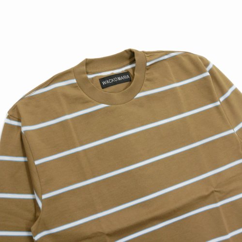 他の写真2: WACKO MARIA/STRIPED LONG SLEEVE T-SHIRT（BROWN）［ストライプ長袖T-25秋冬］