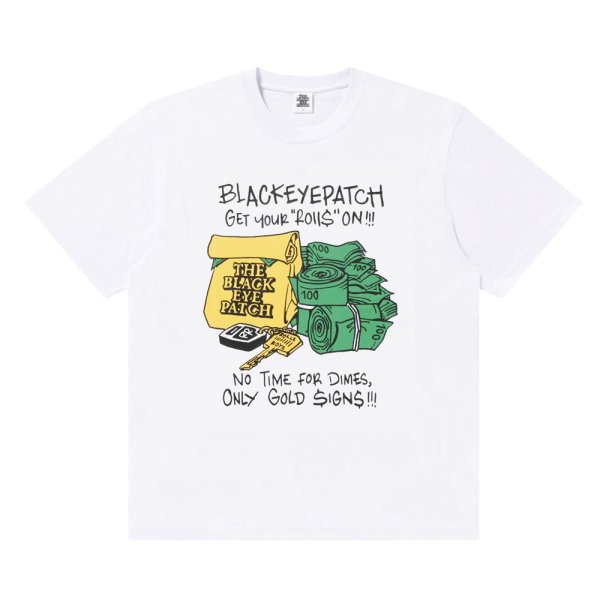 画像1: BlackEyePatch/GET YOUR ROLLS ON TEE（WHITE）