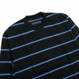 画像2: WACKO MARIA/STRIPED LONG SLEEVE T-SHIRT（BLACK）［ストライプ長袖T-25秋冬］ (2)