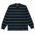 画像1: WACKO MARIA/STRIPED LONG SLEEVE T-SHIRT（BLACK）［ストライプ長袖T-25秋冬］ (1)
