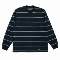 WACKO MARIA/STRIPED LONG SLEEVE T-SHIRT（BLACK）［ストライプ長袖T-25秋冬］