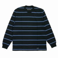 WACKO MARIA/STRIPED LONG SLEEVE T-SHIRT（BLACK）［ストライプ長袖T-25秋冬］