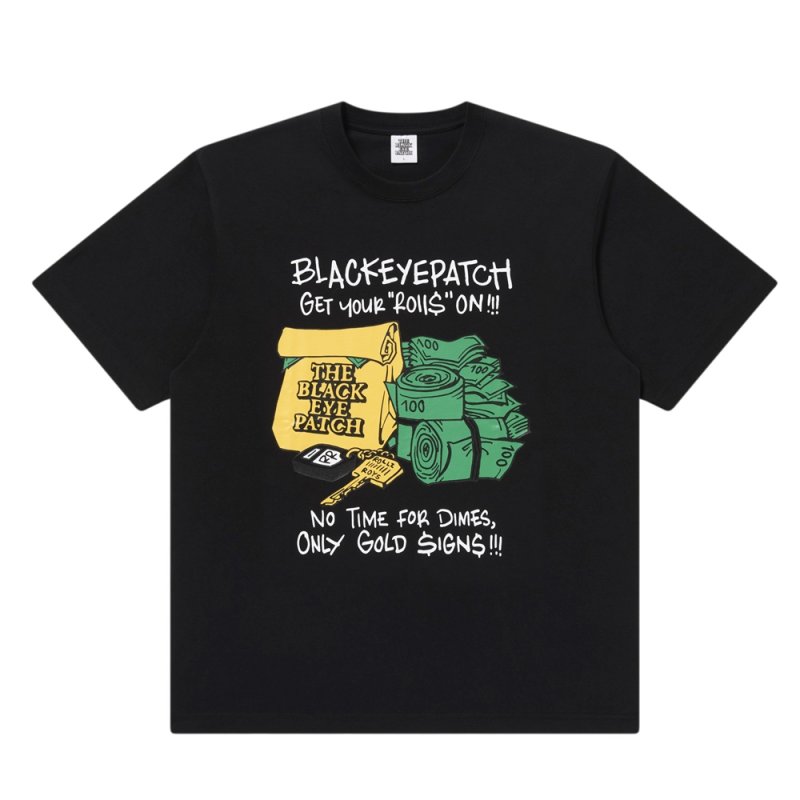 画像1: BlackEyePatch/GET YOUR ROLLS ON TEE(BLACK)