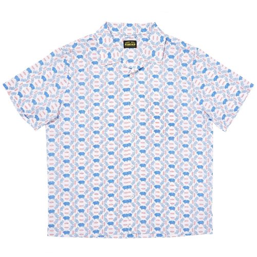 他の写真1: PORKCHOP/PORK AOP SHIRT（WHITE）［総柄シャツ-25春夏］