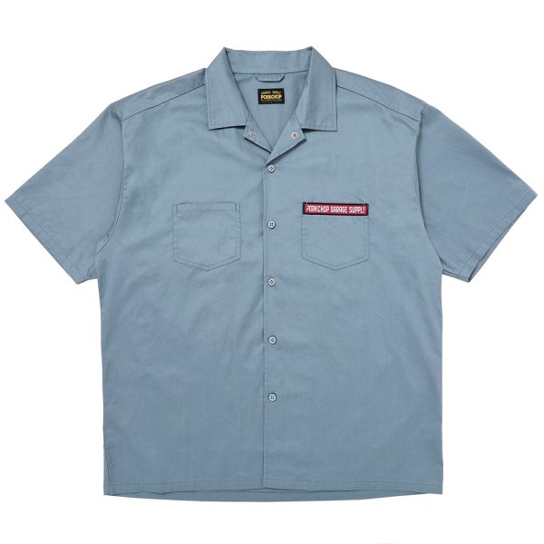 画像1: PORKCHOP/PCGS WORK SHIRT（BLUE GRAY）［ワークシャツ-25春夏］