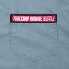 画像4: PORKCHOP/PCGS WORK SHIRT（BLUE GRAY）［ワークシャツ-25春夏］ (4)
