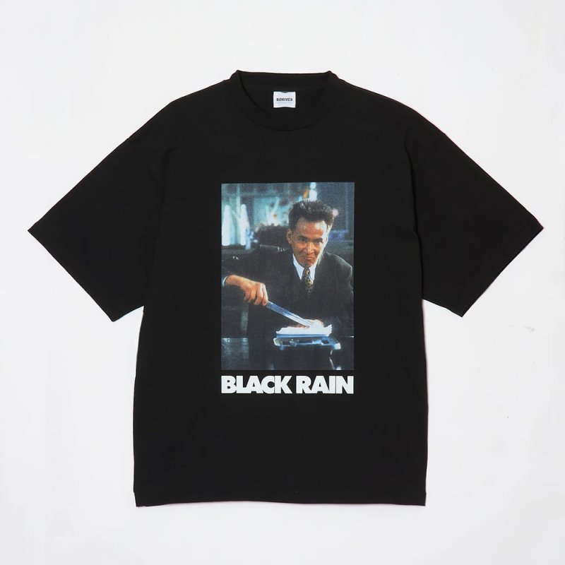 画像1: BUENA VISTA/BLACK RAIN tee uno（BLACK）［プリントT-25秋冬］