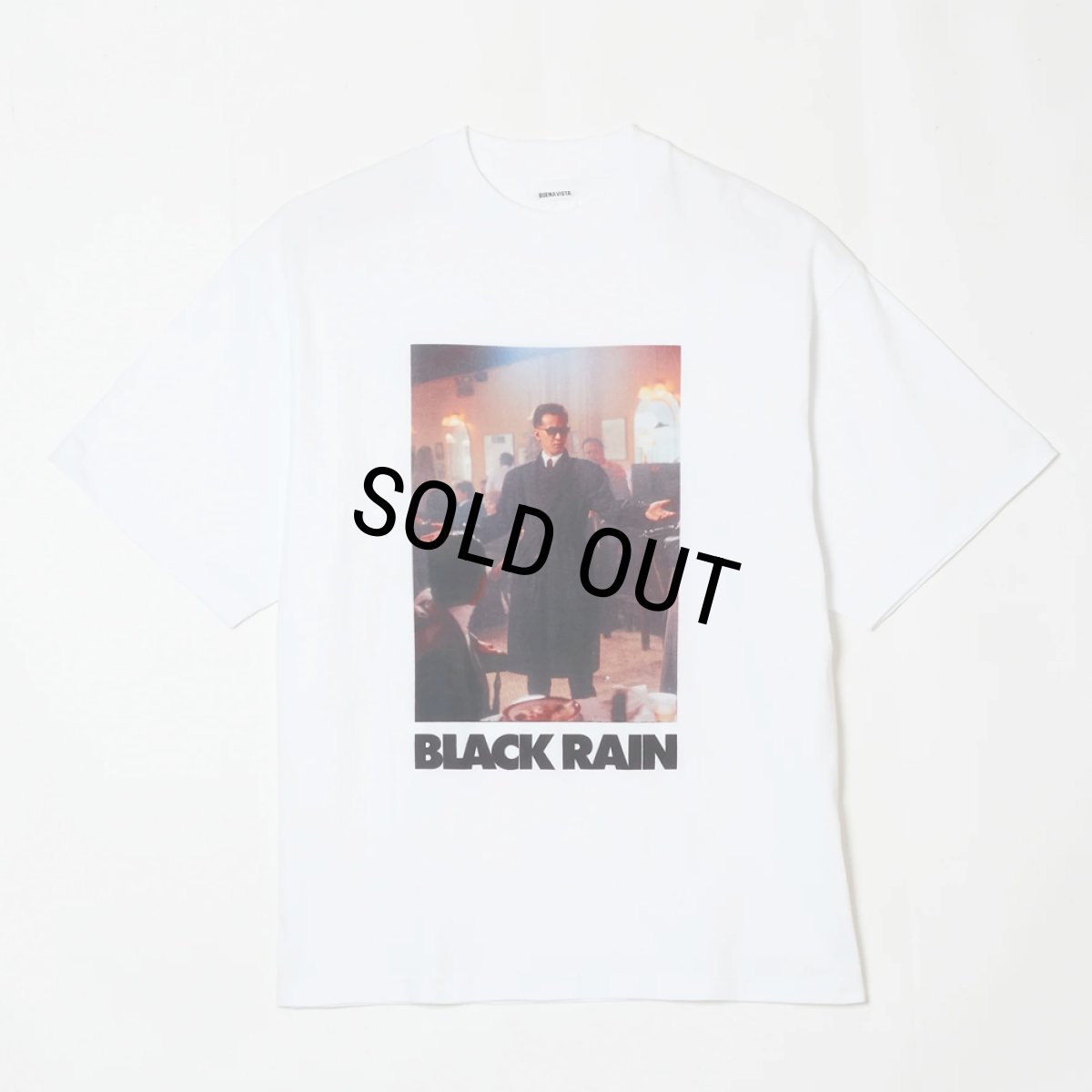 画像1: 【30%OFF】BUENA VISTA/BLACK RAIN tee dos（WHITE）［プリントT-25秋冬］ (1)