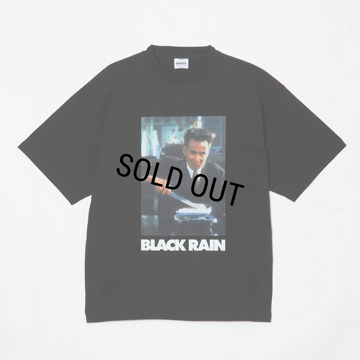 画像1: BUENA VISTA/BLACK RAIN tee uno（BLACK）［プリントT-25秋冬］ (1)