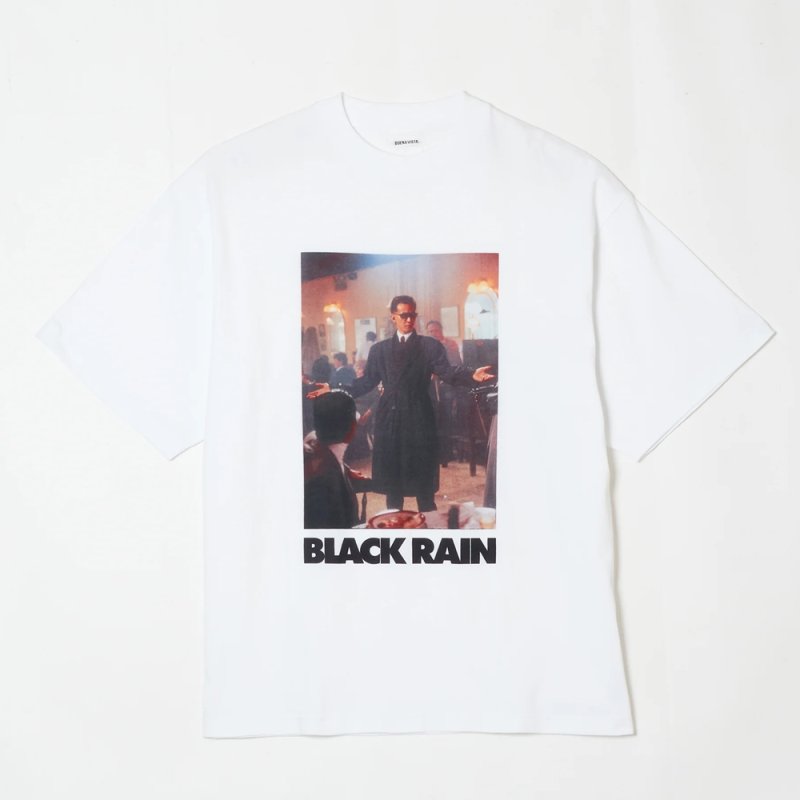 画像1: BUENA VISTA/BLACK RAIN tee dos（WHITE）［プリントT-25秋冬］
