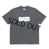 RATS/BOX LOGO TEE（BLACK）［ボックスロゴT-25秋冬］