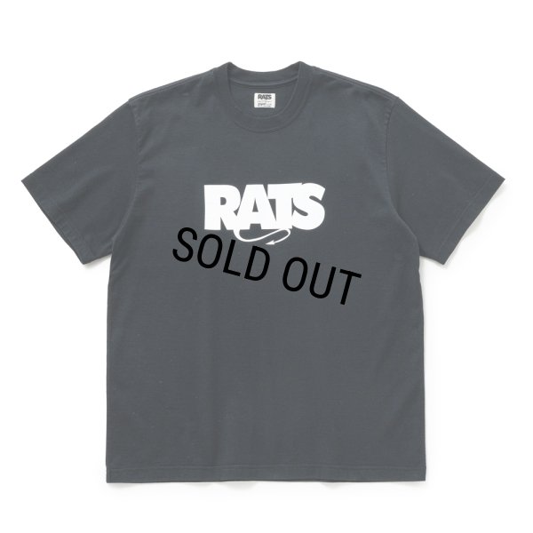 画像1: RATS/BOX LOGO TEE（BLACK）［ボックスロゴT-25秋冬］