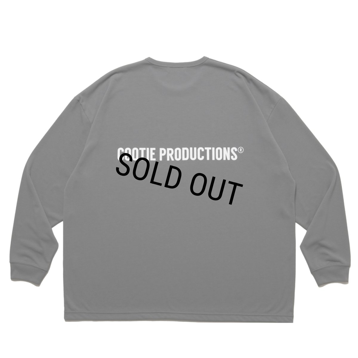 画像1: COOTIE PRODUCTIONS/Dry Tech Jersey Oversized L/S Tee（Gray）［ドライテックオーバーサイズ長袖T-25秋冬］ (1)