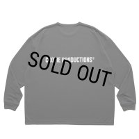 COOTIE PRODUCTIONS/Dry Tech Jersey Oversized L/S Tee（Gray）［ドライテックオーバーサイズ長袖T-25秋冬］
