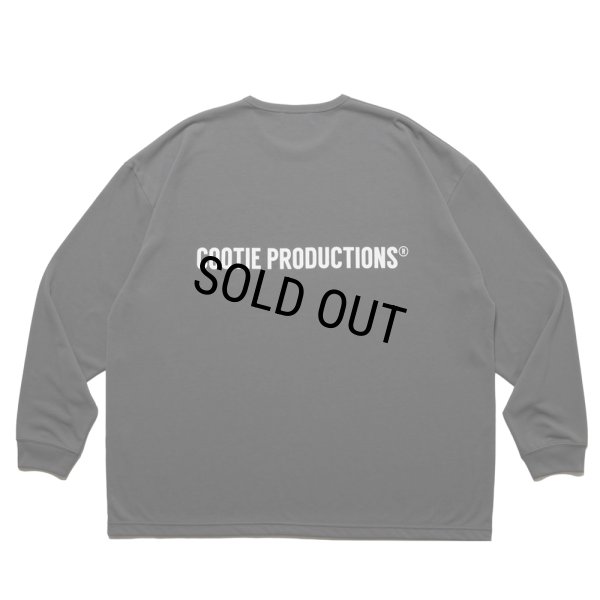 画像1: COOTIE PRODUCTIONS/Dry Tech Jersey Oversized L/S Tee（Gray）［ドライテックオーバーサイズ長袖T-25秋冬］