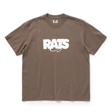 画像1: RATS/BOX LOGO TEE（BROWN）［ボックスロゴT-25秋冬］ (1)