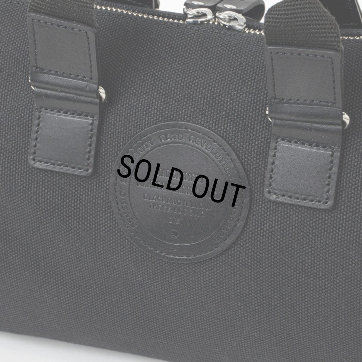 画像4: RATS/CANVAS MINI BOSTON BAG（BLACK）［キャンバスミニボストンバッグ-25秋冬］ (4)