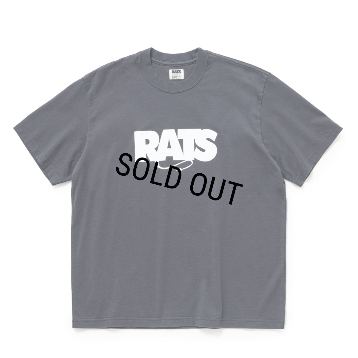 画像1: RATS/BOX LOGO TEE（CHARCOAL）［ボックスロゴT-25秋冬］ (1)