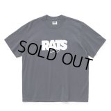 RATS/BOX LOGO TEE（CHARCOAL）［ボックスロゴT-25秋冬］