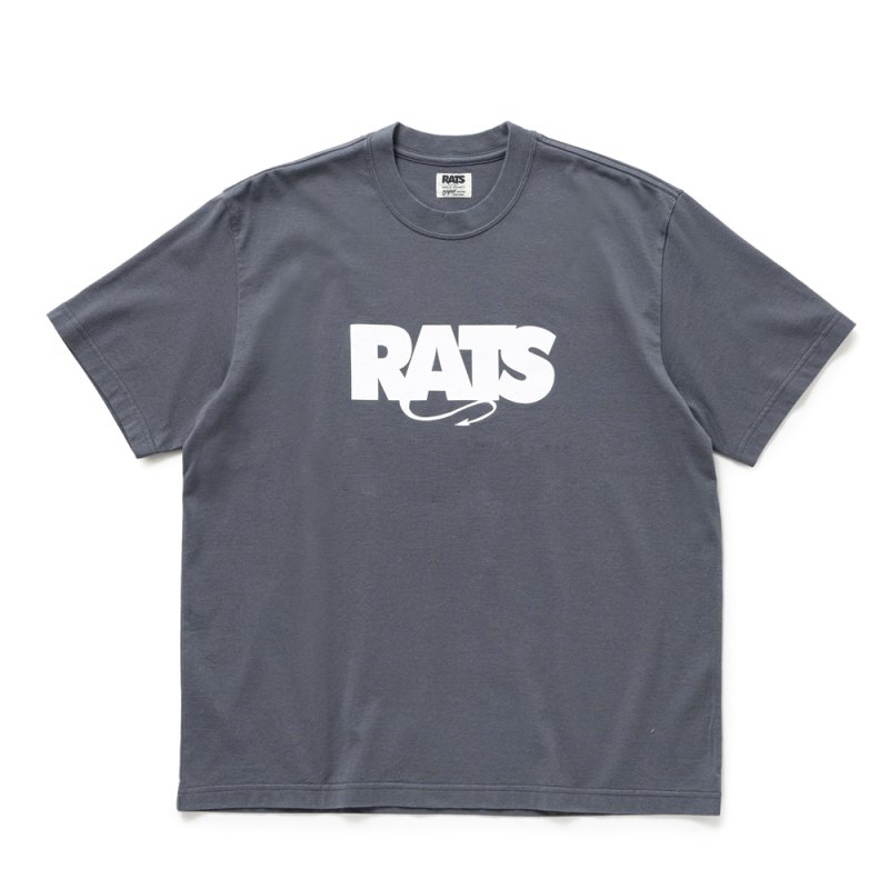 画像1: RATS/BOX LOGO TEE（GRAY）［ボックスロゴT-25秋冬］