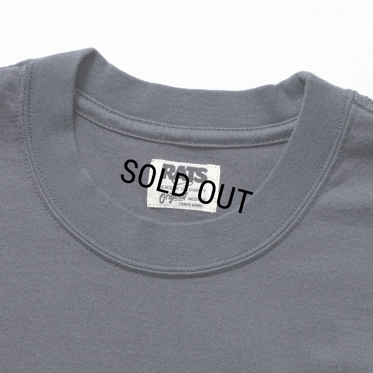 画像3: RATS/BOX LOGO TEE（CHARCOAL）［ボックスロゴT-25秋冬］ (3)