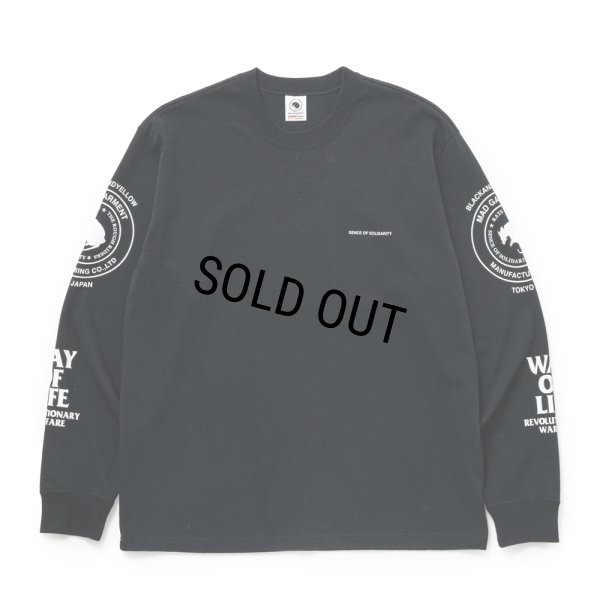 画像1: RATS/TWO WHEEL L/S TEE（BLACK）［ツーホイール長袖T-25秋冬］