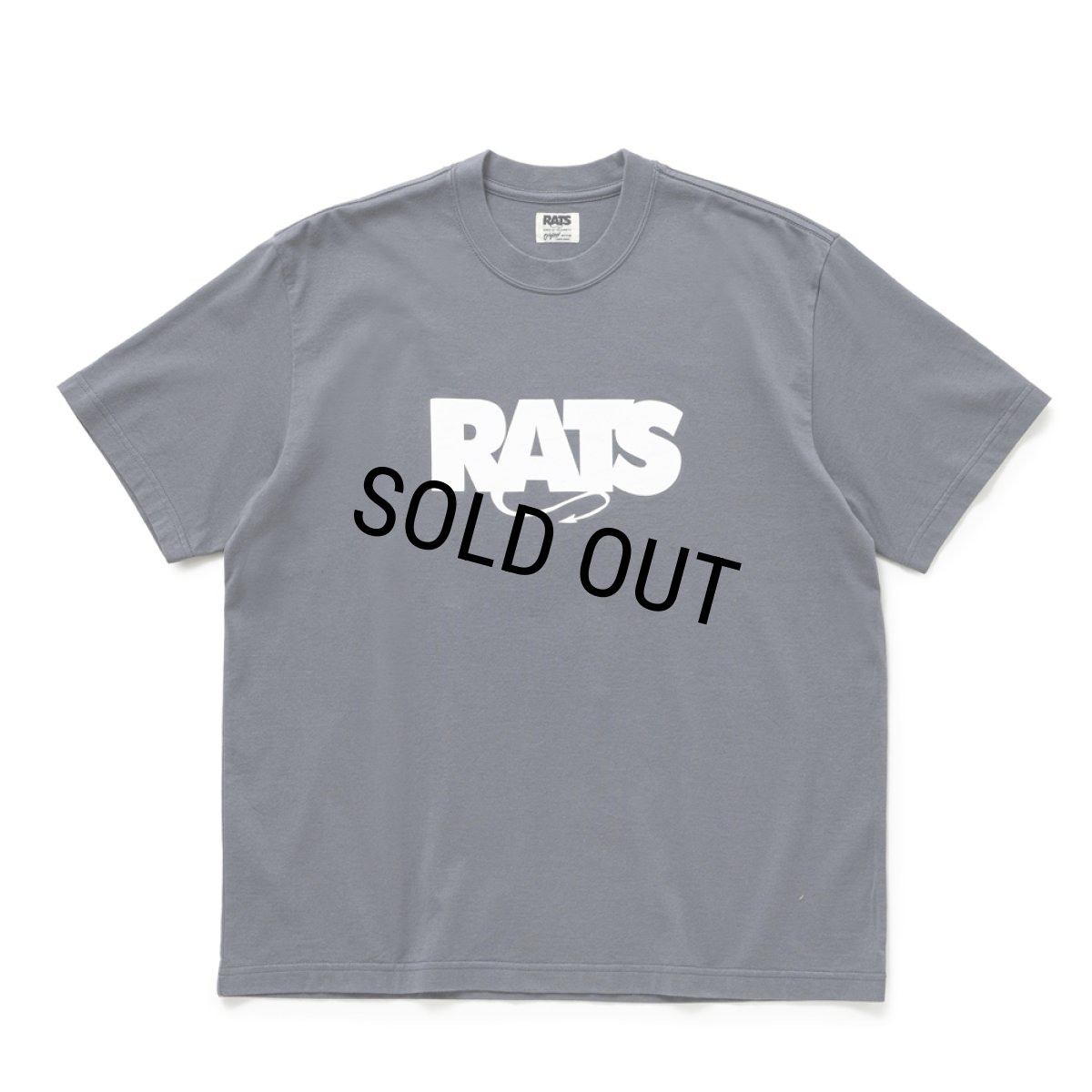 画像1: RATS/BOX LOGO TEE（GRAY）［ボックスロゴT-25秋冬］ (1)