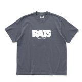 RATS/BOX LOGO TEE（GRAY）［ボックスロゴT-25秋冬］