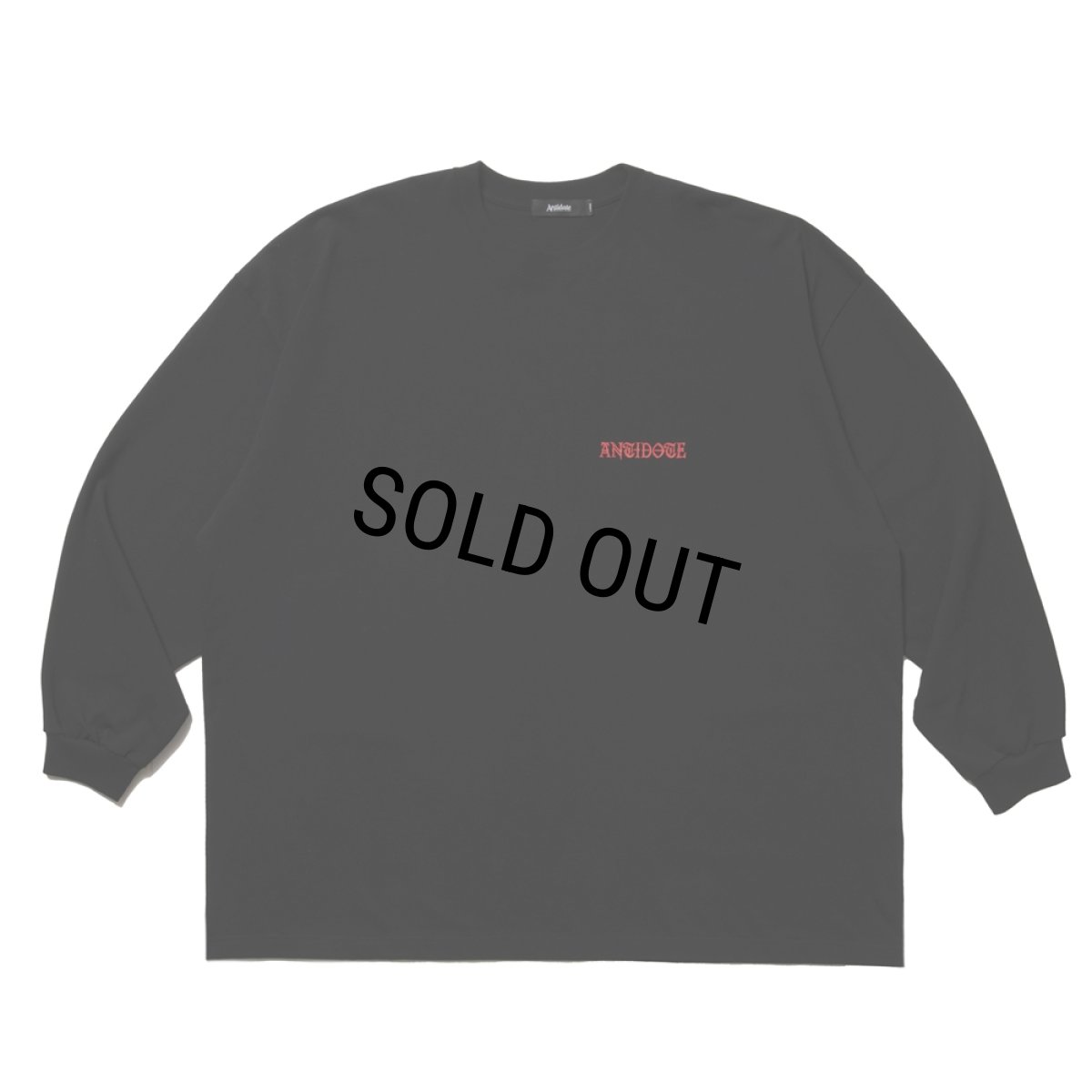 画像2: ANTIDOTE BUYERS CLUB/Over Sized Logo L/S Tee（Black） (2)