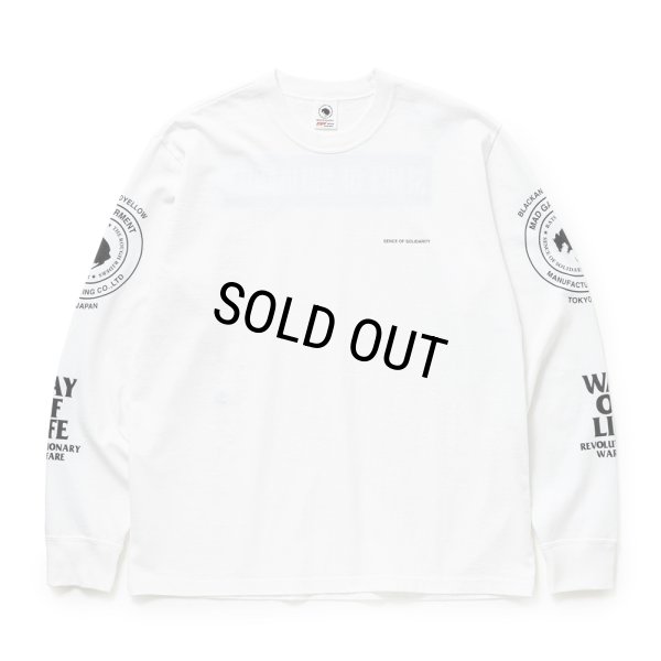 画像1: RATS/TWO WHEEL L/S TEE（WHITE）［ツーホイール長袖T-25秋冬］
