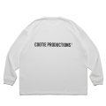 COOTIE PRODUCTIONS/Dry Tech Jersey Oversized L/S Tee（White）［ドライテックオーバーサイズ長袖T-25秋冬］