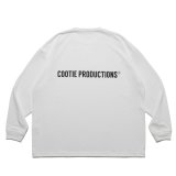 COOTIE PRODUCTIONS/Dry Tech Jersey Oversized L/S Tee（White）［ドライテックオーバーサイズ長袖T-25秋冬］