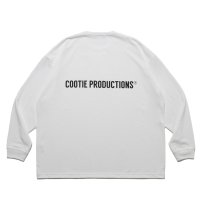COOTIE PRODUCTIONS/Dry Tech Jersey Oversized L/S Tee（White）［ドライテックオーバーサイズ長袖T-25秋冬］