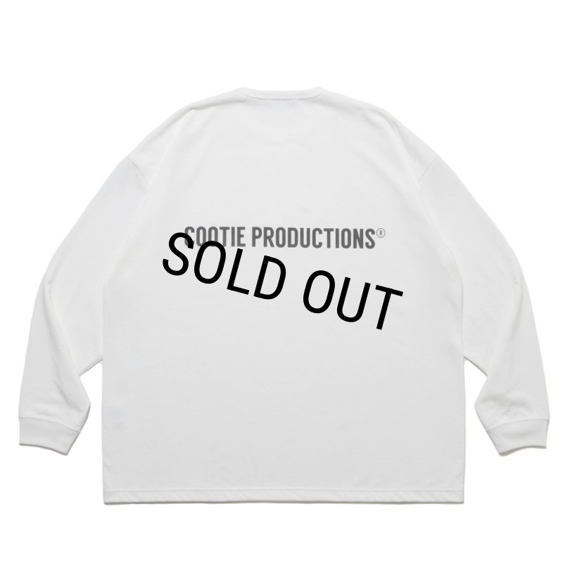 COOTIE PRODUCTIONS/Dry Tech Jersey Oversized L/S Tee（White