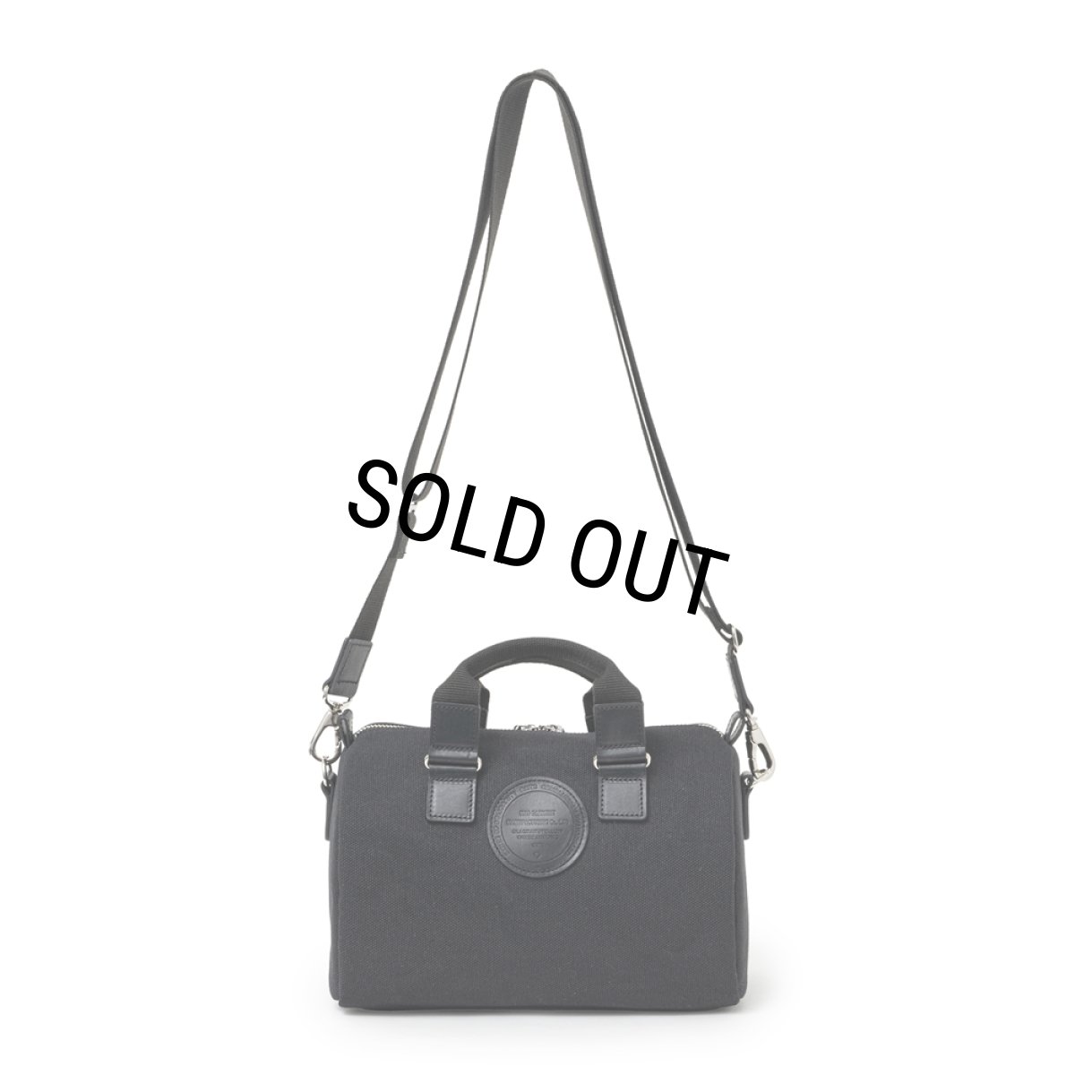 画像1: RATS/CANVAS MINI BOSTON BAG（BLACK）［キャンバスミニボストンバッグ-25秋冬］ (1)