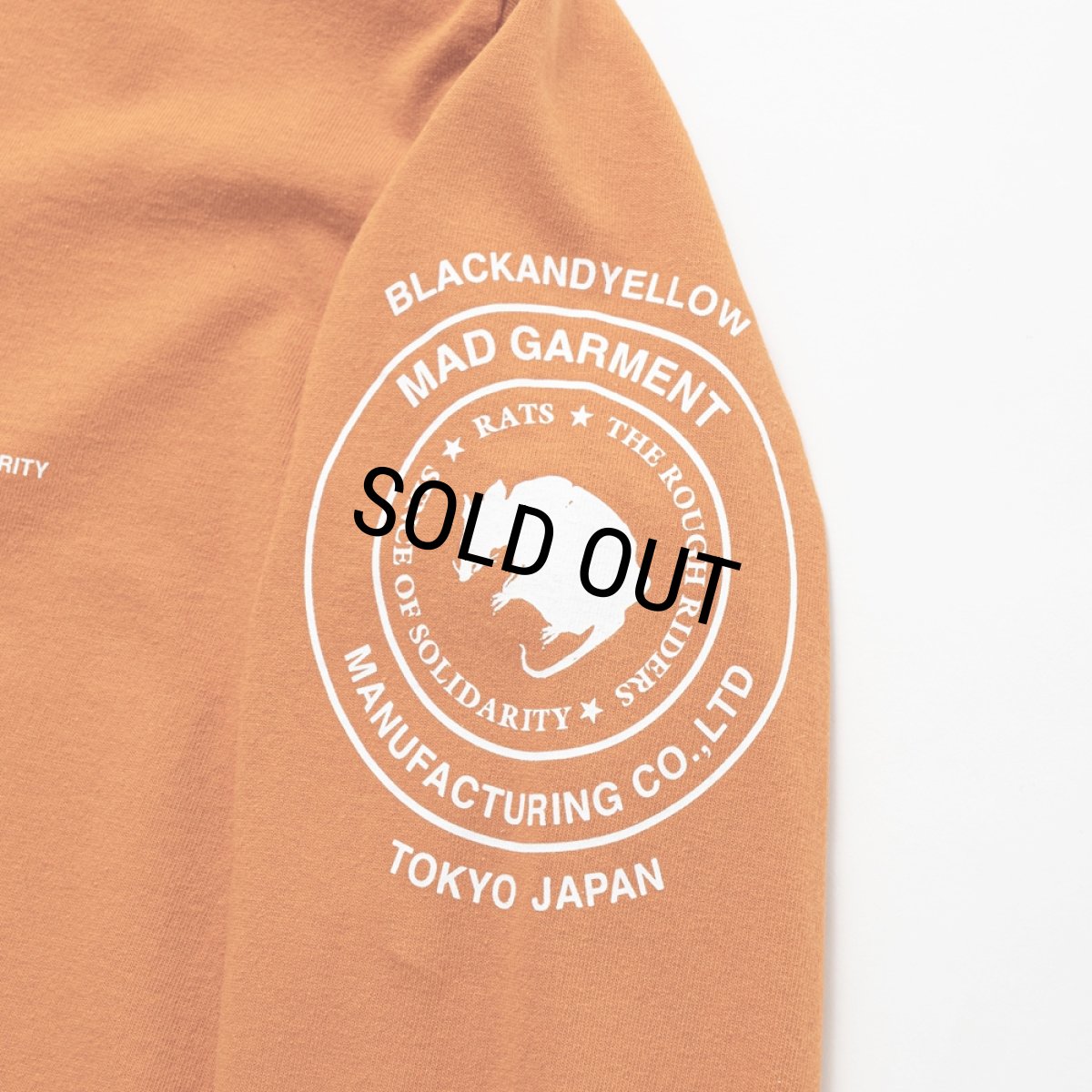 画像5: RATS/TWO WHEEL L/S TEE（ORANGE）［ツーホイール長袖T-25秋冬］ (5)