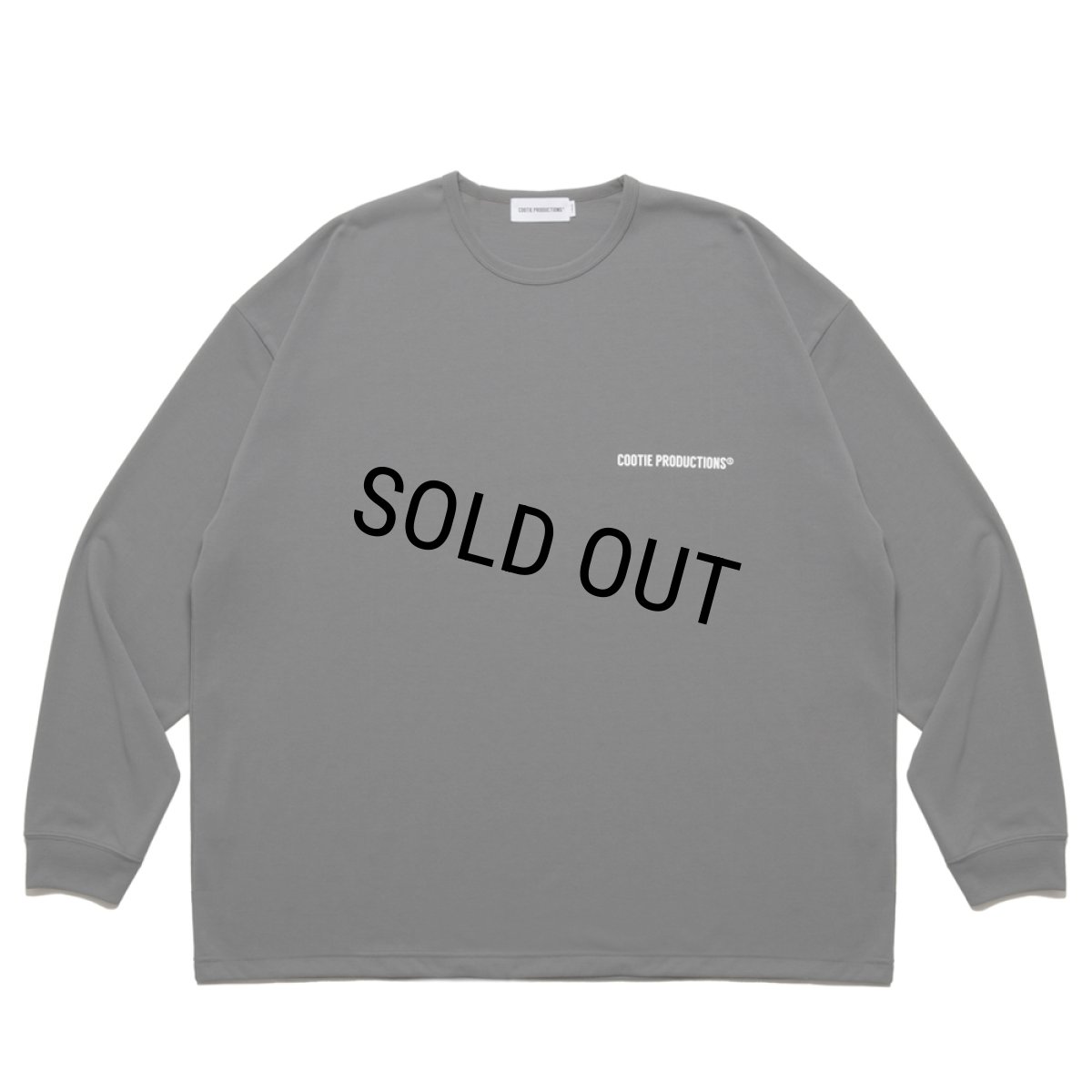 画像2: COOTIE PRODUCTIONS/Dry Tech Jersey Oversized L/S Tee（Gray）［ドライテックオーバーサイズ長袖T-25秋冬］ (2)