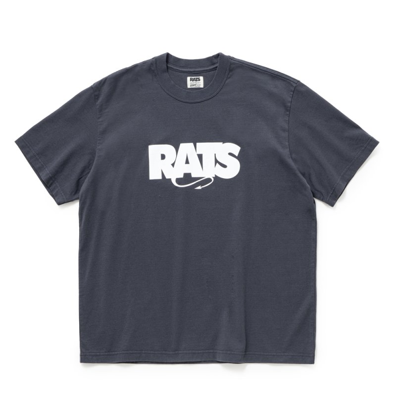 画像1: RATS/BOX LOGO TEE（CHARCOAL）［ボックスロゴT-25秋冬］