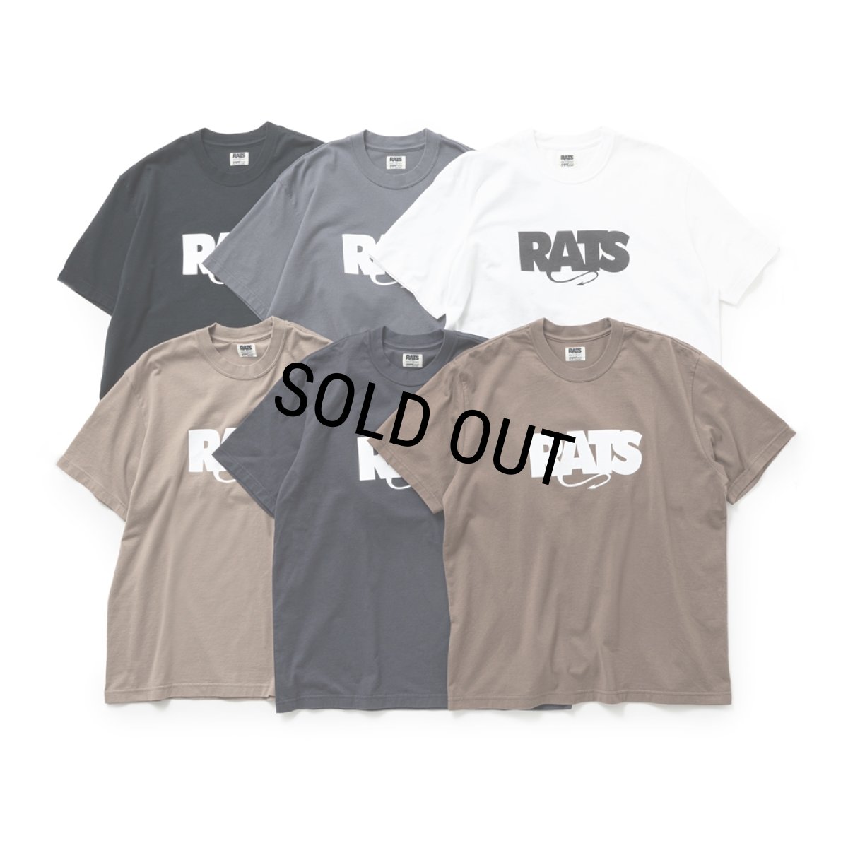 画像2: RATS/BOX LOGO TEE（GRAY）［ボックスロゴT-25秋冬］ (2)