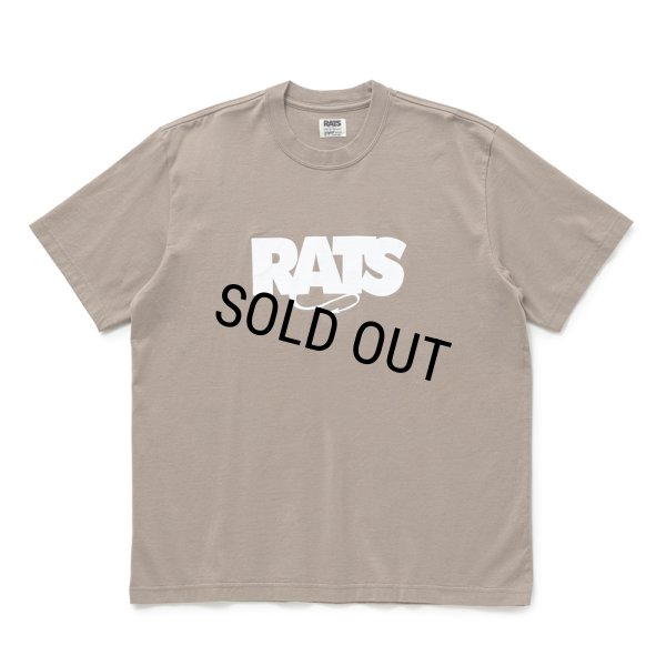 画像1: RATS/BOX LOGO TEE（KHAKI）［ボックスロゴT-25秋冬］