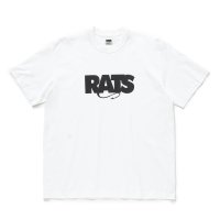 RATS/BOX LOGO TEE（WHITE）［ボックスロゴT-25秋冬］