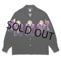 WACKO MARIA/THE DARK KNIGHT TRILOGY / HAWAIIAN SHIRT（BLACK）［ハワイアンシャツ-25秋冬］