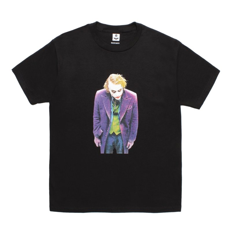 画像1: WACKO MARIA/THE DARK KNIGHT TRILOGY / T-SHIRT（BLACK）［プリント+刺繍T-25秋冬］